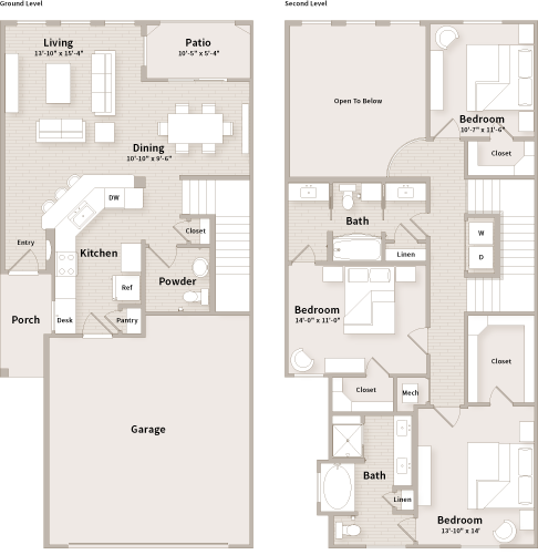 C3 Townhome 1002 floor plan
